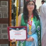 भुंतर के वार्ड नंबर-3 की रहने वाली होनहार छात्रा ईशिता सूद ने एमए इंग्लिश में विश्वविद्यालय में प्रथम स्थान प्राप्त कर गोल्ड मेडल अपने नाम किया है।