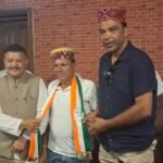 पूर्व भाजयुमो अध्यक्ष झाबे राम ठाकुर ने थामा कांग्रेस का हाथ