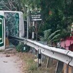 कुल्लू में सुबह-सुबह बड़ा हादसा टला, पुलिस लाइन बशिंग मोड़ पर HRTC बस पलटी